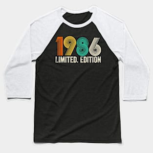 Vintage 1986 Birthday Retro 1986 For Men Women born in 1986 Baseball T-Shirt